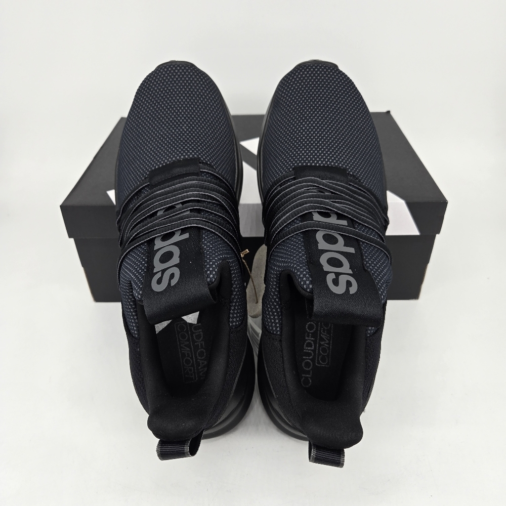 Adidas Men's Lite Racer Adapt 7.0 'Black Grey' Running Shoes Size 10 New - Picture 5 of 8